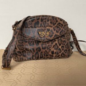 Sharif Animal Print Crossbody Handbag w/Dustbag